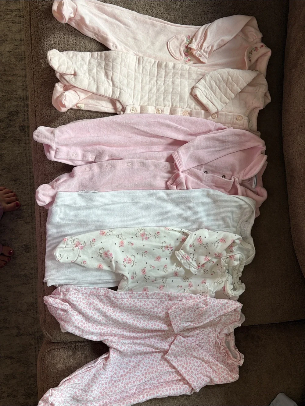 GAP Baby Girls Pink and White Sleepwear Set
